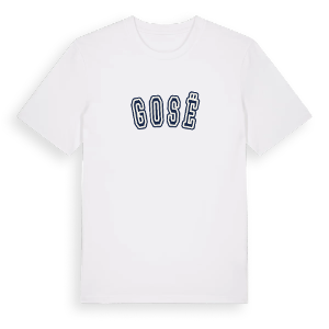 Gosë college t-shirt – ekologisk bomull t-shirt från Pinshirt