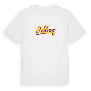 Ndroq baseball t-shirt – ekologisk bomull t-shirt från Pinshirt
