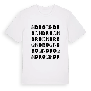Ndroq ordlek t-shirt – ekologisk bomull t-shirt från Pinshirt