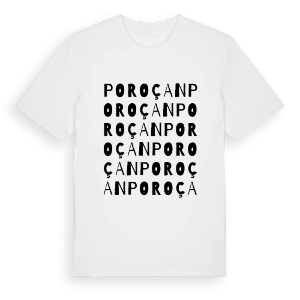 Poroçan ordlek t-shirt – ekologisk bomull t-shirt från Pinshirt