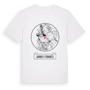 Qarku i Tiranës t-shirt – ekologisk bomull t-shirt från Pinshirt