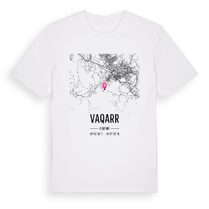 Vaqarr karta t-shirt – ekologisk bomull t-shirt från Pinshirt