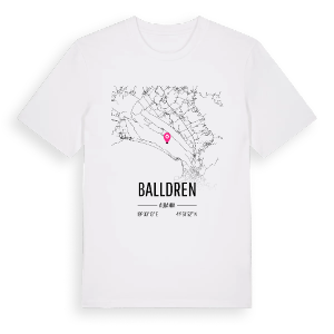 Balldren karta t-shirt – ekologisk bomull t-shirt från Pinshirt
