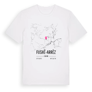Fushë-Arrëz karta t-shirt – ekologisk bomull t-shirt från Pinshirt