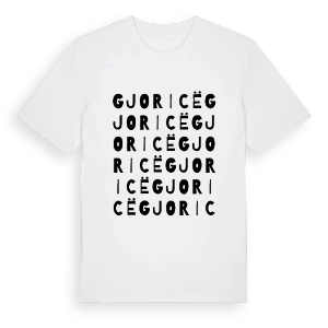 Gjoricë ordlek t-shirt – ekologisk bomull t-shirt från Pinshirt