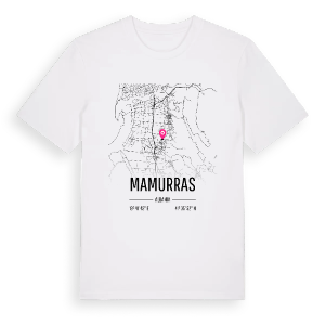 Mamurras karta t-shirt – ekologisk bomull t-shirt från Pinshirt
