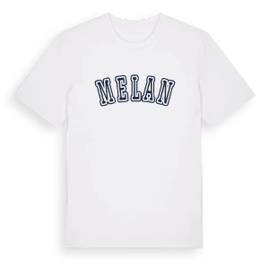 Melan college t-shirt – ekologisk bomull t-shirt från Pinshirt