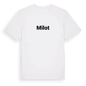 Milot fetstil t-shirt – ekologisk bomull t-shirt från Pinshirt