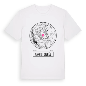 Qarku i Dibrës t-shirt – ekologisk bomull t-shirt från Pinshirt
