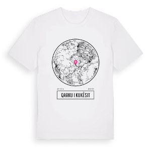 Qarku i Kukësit t-shirt – ekologisk bomull t-shirt från Pinshirt