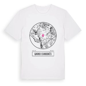 Qarku i Shkodrës t-shirt – ekologisk bomull t-shirt från Pinshirt
