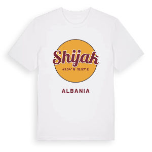Shijak cirkel t-shirt – ekologisk bomull t-shirt från Pinshirt