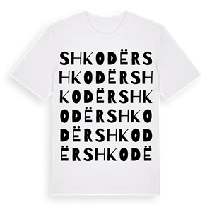 Shkodër ordlek t-shirt – ekologisk bomull t-shirt från Pinshirt