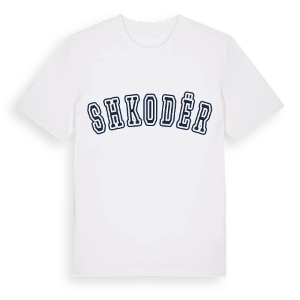 Shkodër college t-shirt – ekologisk bomull t-shirt från Pinshirt