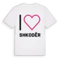 Jag älskar Shkodër t-shirt stort tryck