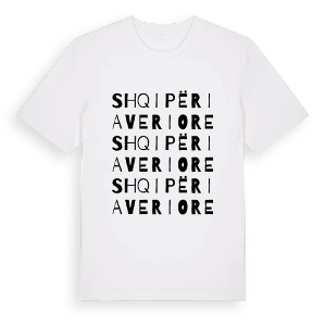 Shqipëria Veriore ordlek t-shirt – ekologisk bomull t-shirt från Pinshirt