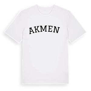 Akmenė böjd t-shirt – ekologisk bomull t-shirt från Pinshirt