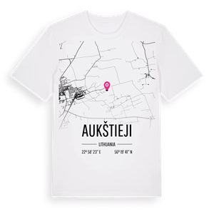 Aukštieji karta t-shirt – ekologisk bomull t-shirt från Pinshirt