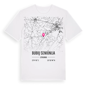 Bubių seniūnija karta t-shirt – ekologisk bomull t-shirt från Pinshirt
