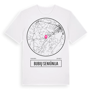 Bubių seniūnija t-shirt – ekologisk bomull t-shirt från Pinshirt