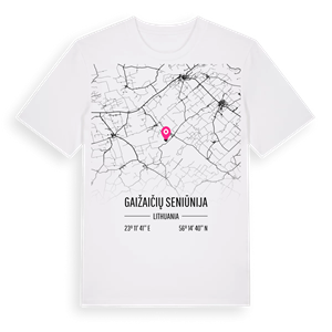 Gaižaičių seniūnija karta t-shirt – ekologisk bomull t-shirt från Pinshirt