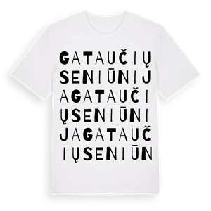 Gataučių seniūnija ordlek t-shirt – ekologisk bomull t-shirt från Pinshirt