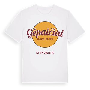 Gėpaičiai cirkel t-shirt – ekologisk bomull t-shirt från Pinshirt
