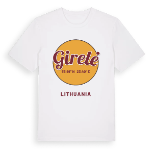 Girelė cirkel t-shirt – ekologisk bomull t-shirt från Pinshirt