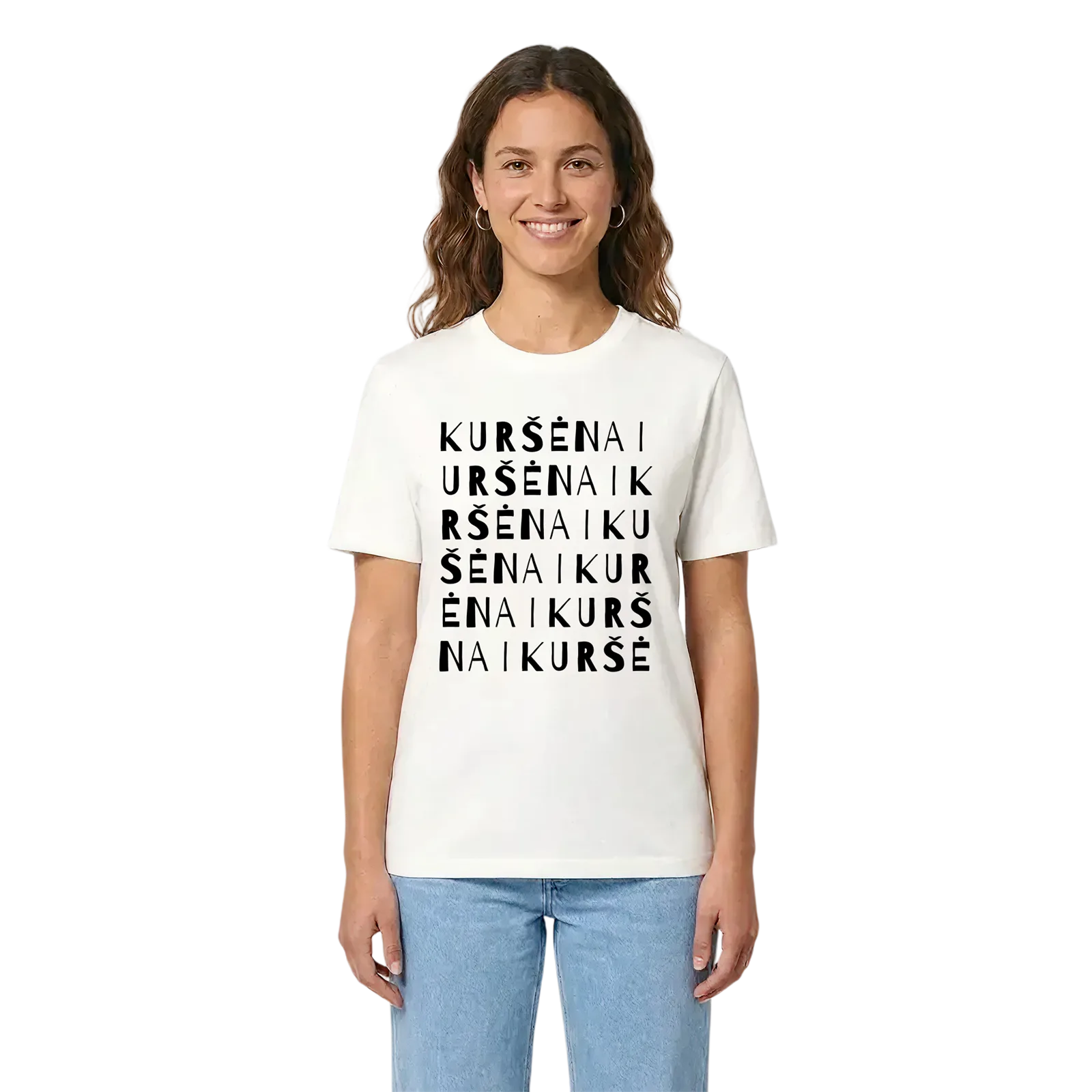 Kuršėnai ordlek t-shirt – White, i miljö