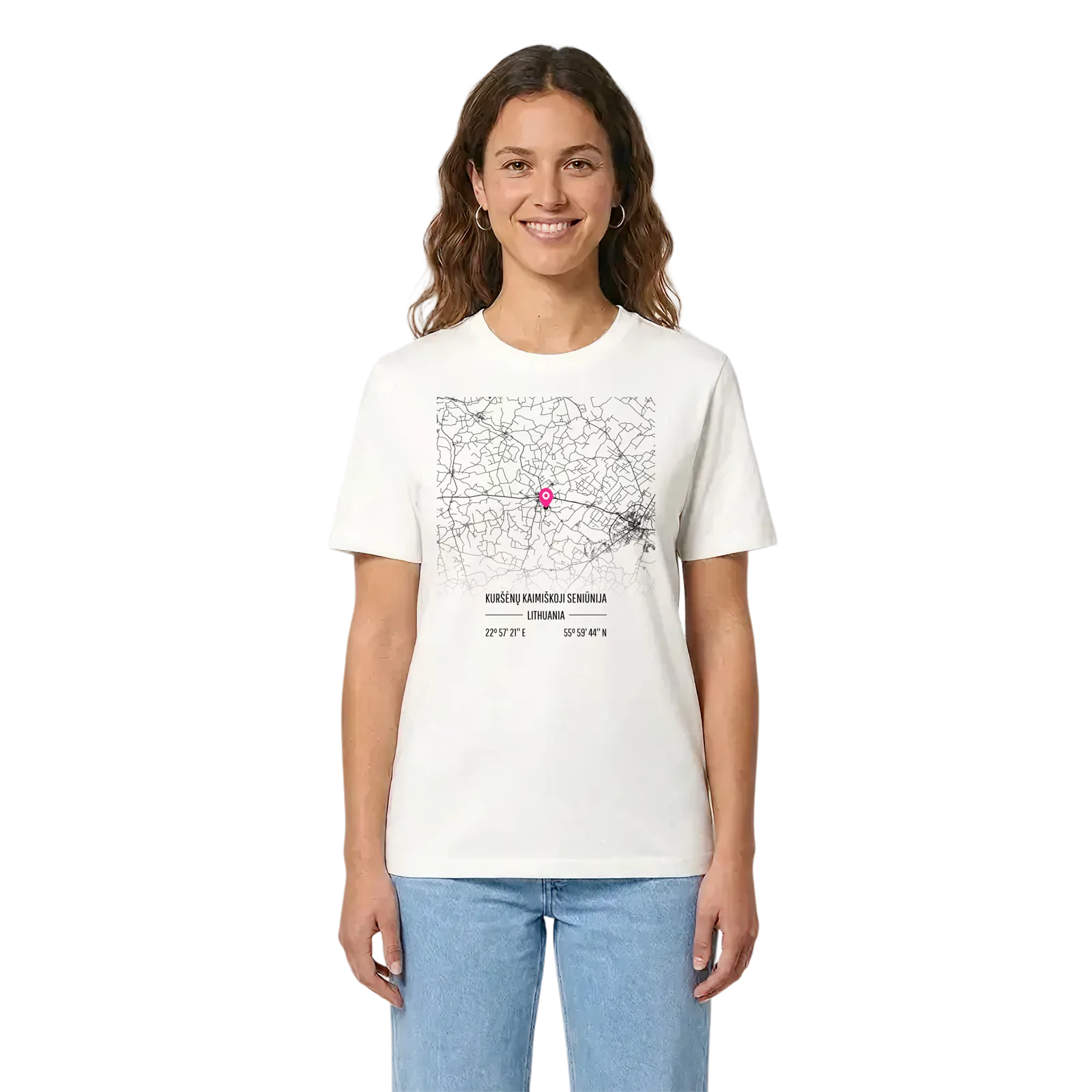 Kuršėnų kaimiškoji seniūnija karta t-shirt – White, i miljö
