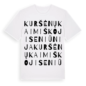 Kuršėnų kaimiškoji seniūnija ordlek t-shirt – ekologisk bomull t-shirt från Pinshirt
