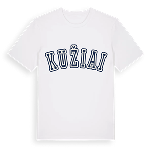Kužiai college t-shirt – ekologisk bomull t-shirt från Pinshirt
