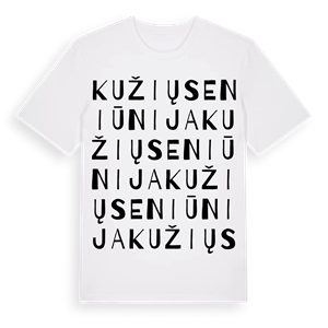 Kužių seniūnija ordlek t-shirt – ekologisk bomull t-shirt från Pinshirt