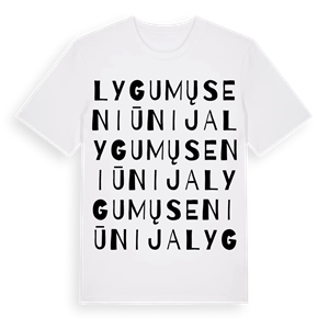 Lygumų seniūnija ordlek t-shirt – ekologisk bomull t-shirt från Pinshirt
