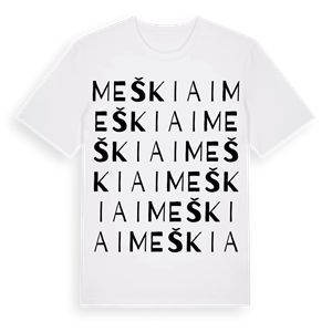Meškiai ordlek t-shirt – ekologisk bomull t-shirt från Pinshirt