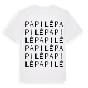 Papilė ordlek t-shirt – ekologisk bomull t-shirt från Pinshirt