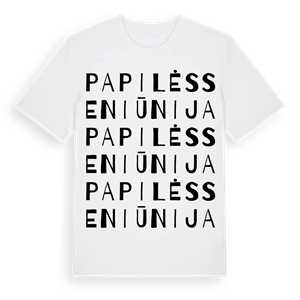 Papilės seniūnija ordlek t-shirt – ekologisk bomull t-shirt från Pinshirt
