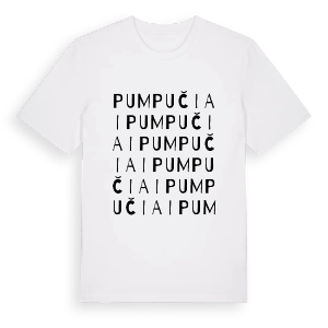 Pumpučiai ordlek t-shirt – ekologisk bomull t-shirt från Pinshirt