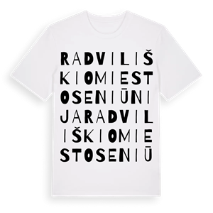 Radviliškio miesto seniūnija ordlek t-shirt – ekologisk bomull t-shirt från Pinshirt
