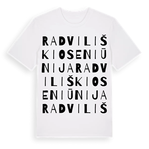 Radviliškio seniūnija ordlek t-shirt – ekologisk bomull t-shirt från Pinshirt