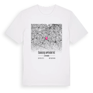 Šiaulių apskritis karta t-shirt – ekologisk bomull t-shirt från Pinshirt