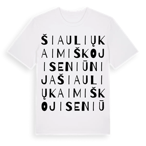 Šiaulių kaimiškoji seniūnija ordlek t-shirt – ekologisk bomull t-shirt från Pinshirt