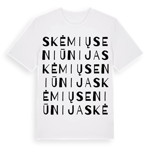 Skėmių seniūnija ordlek t-shirt – ekologisk bomull t-shirt från Pinshirt