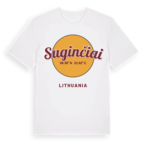 Suginčiai cirkel t-shirt – ekologisk bomull t-shirt från Pinshirt