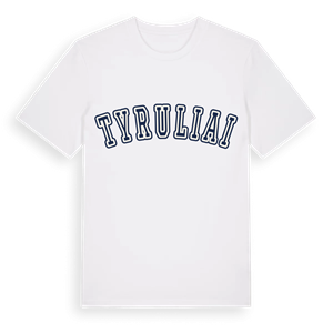 Tyruliai college t-shirt – ekologisk bomull t-shirt från Pinshirt
