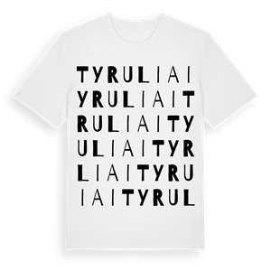 Tyruliai ordlek t-shirt – ekologisk bomull t-shirt från Pinshirt