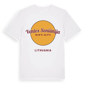 Ventos seniūnija cirkel t-shirt – ekologisk bomull t-shirt från Pinshirt
