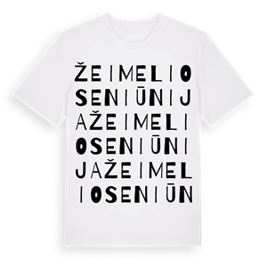 Žeimelio seniūnija ordlek t-shirt – ekologisk bomull t-shirt från Pinshirt