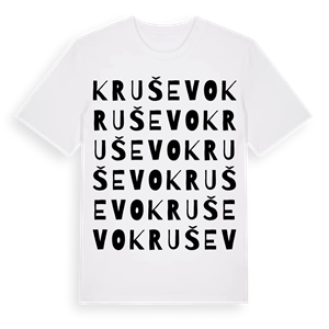 Kruševo ordlek t-shirt – ekologisk bomull t-shirt från Pinshirt