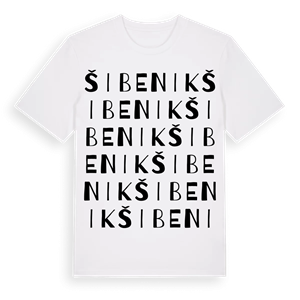 Šibenik ordlek t-shirt – ekologisk bomull t-shirt från Pinshirt